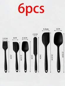 6pcs Premium Silicone Kitchen Utensil Set, Including Baking Tools. Heat-Resistant, Non-Stick, Suitable For Frying, Stir-Frying, Stewing And Baking - Multicolor - View 11