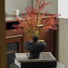 1个心形塑料艺术花瓶，高级装饰品，客厅鲜花展示桌面家居摆件，新年情人节斋月家居用品装饰品 - 1PC - 查看 4