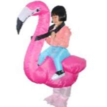 Inflatable Flamingo Costume Suitable For 1.5-2m Height, Party Performance, Creative Dance Props, Adult Funny Inflatable Clothing, Party Dress - Flamingo - View 10