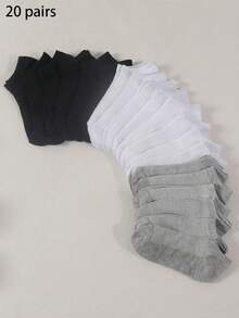 10prs Multi-Color No-Show Socks For Women, Summer Lightweight Breathable Slip Resistant Ankle Socks - Multicolor - View 10