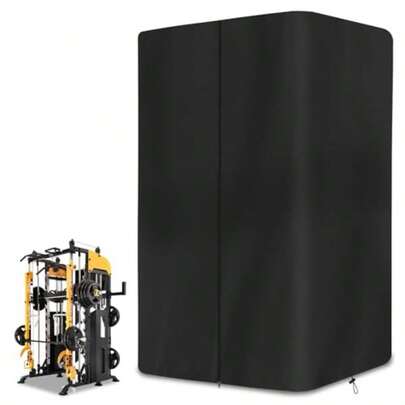 Gym Rack Cover Squat Rack Cover Heavy-Duty 600D Oxford Power Cage Cover With Zipper Waterproof Dustproof UV Protection Gym Equipment Cover For Home Gym