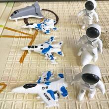 3pcs Inertial Gliding Fighter Jet, Space Station, Rocket Launcher Spacecraft Toy, Suitable As Birthday, Holiday, Halloween, Christmas Gift For Children - Multicolor - View 9