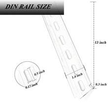 2 Piece DIN Rail Slotted For Hardware Components Mounting, Aluminum Din Rails With RoHS - 2 Piece DIN Rail Slotted For Hardware Components Mounting, Aluminum Din Rails With RoHS - 13 Inches Long, 35mm Width, 7.5mm Height13 Inches Long, 35mm Width, 7.5mm Height - 1__ - 查看 3