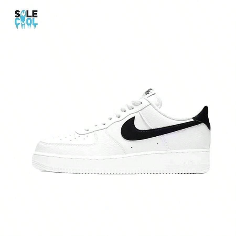 Jordan Nike Air Force 1 GS/HOMBRE Blanco/Negro Zapatos CASUALES CT2302-100 - Blanco y Negro - Ver 1