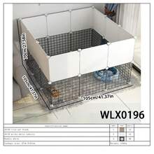 Cerca modular para mascotas DIY con puerta, jaula expandible para gatos, adecuada para gatitos, conejos, hurones, perros pequeños, cobayas para uso en interiores - Multicolor - Ver 19