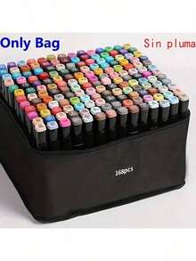 168-Piece Marker Pen Set, Including A Large Capacity Storage Box, A Multi-Function Canvas Pen Holder, And A Portable Folding Pen Bag, Perfect Holiday Gift For Storing 168 Colored Pens (Marker Pens Not Included) - Marker Pencil Case - View 9