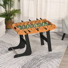 HOMCOM Mesa de futbolín - Negro - Ver 1