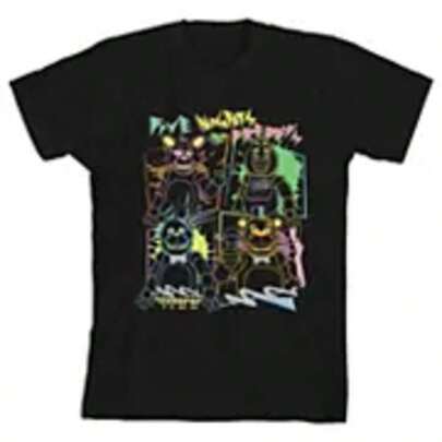 Camisetas para adolescentes de la serie 's para niños de 8 a 20 años. Camiseta gráfica de manga corta con diseño retro de los 80 de 's. Ropa de niña. Camisetas para niños, camisetas para parejas, camisetas unisex, camisetas para padres e hijos, camisetas familiares, conjuntos para parejas, regalos para el Día de San Valentín, camisetas para fiestas, regalos de videojuegos, camisetas para mujer, camisetas de Freddy Fazbear, camisetas con temática de FNAF.