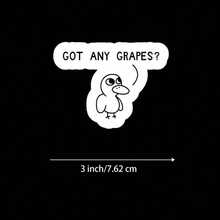 1/3/5张“有葡萄吗？”3英寸乙烯基贴纸，鸭子表情包语录贴纸；适用于笔记本电脑、水瓶、保温杯、手机壳、平板电脑、笔记本、计划本、日记本、保温箱、车窗；适合上班族、游戏玩家、创作者、调酒师、表情包爱好者；幽默贴纸、表情包贴纸、可爱贴纸、动物贴纸、语录贴纸、防水模切乙烯基贴纸 - A - 查看 8