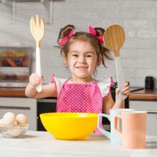 11 piezas Lindo set de hornear para niños - Delantal amigable para niños, moldes y herramientas de hornear - Utensilios de cocina educativos adecuados para niños - Multicolor - Ver 5