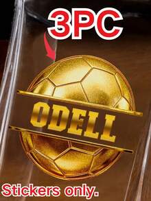 Personalized Name Stickers (1/3/5 Sheets), Personalized Football Name Stickers With Gold Foil Foil, Name Stickers, Custom Stickers, Date Stickers, DIY Gifts, Handmade Items, Handwritten Stickers, Wedding Stickers, Gift Stickers. Customizable Holographic Name Stickers Are Available For Water Bottles, Lunch Boxes, Personal Items - Multicolor - View 17