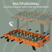 HOMCOM Mesa de futbolín - Multicolor - Ver 5