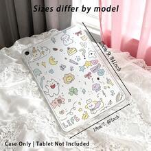 1pc High Transparent Anti-Drop TPU Tablet Case, High-Definition Smiling Cat UV Printing, Compatible With IPAD 11 2025, MINI6/7, AIR1/2, Air4/AIR5/Air6/AIR7, 9.7-Inch IPad 2019/2020/2021, 10.2-Inch IPad 10/11, AIR11 (2024/2025), PRO11 (2024), PRO11 (2018-2022), PRO12.9-Inch/AIR13 - Multicolor - View 2