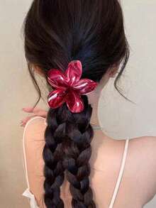 花卉图案ABS塑料发爪夹 - 彩色 - 查看 2