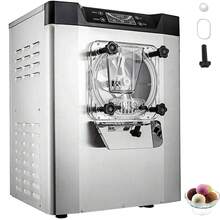 Commercial Ice Cream Machine 1400W 20/5.3 Gph Hard Serve Ice Cream Maker With LED Display Screen Auto Shut-Off Timer One Flavors Perfect For Restaurants Snack Bar Supermarkets - Silver - View 8