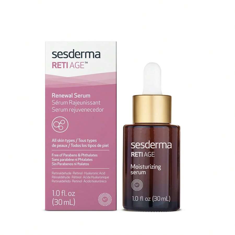 Sérum anti-âge RETI-AGE 30ml par Sesderma | Formule avancée à 3 rétinols et nanotechnologie | Peau plus ferme et plus lumineuse dès la première utilisation ✅ Livraison 24/72h en Espagne (péninsule) | Beauty Explotion | Votre boutique de beauté et de maquillage - Exploitez votre meilleure version. - Retinol - Voir 1