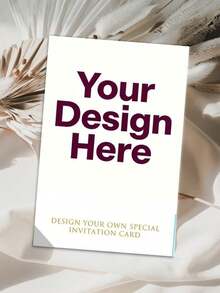 定制邀请函 | 个性化纸质邀请函，适用于婚礼、洗礼、生日派对、订婚、小型公司活动，含信封 - 彩色 - 查看 6