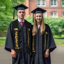 2026 Graduation Stoles Grad Stoles, Unisex Adult Graduates, Sash For High School, College, Bachelor, Degrees 4.5"(Width) X 62"(Length) - Lớp năm 2026 5 - Xem 6