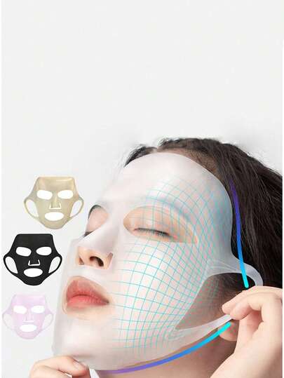 2/1pc Silicone Face Mask Holder, Ear-Hanging Design Prevents Mask From Falling Off, 3D Anti-Slip Wet Mask Fixing Cover, Silicone, Stretchable And Soft, Fits Various Face Shapes, Washable And Reusable, Allows Free Movement Without Mask Constraint, Beauty And Makeup Tool