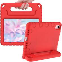 High-Quality Tablet Protective Case With Stand, Built-In Screen Protector, Shock-Resistant Lightweight Handgrip Cover - Red - View 2