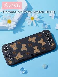 Bear & Butterfly Themed Switch Protective Case, Suitable For New Switch 2 (2025)/Switch NS/Switch OLED, Can Be Used On Docking Station Without Removing, Universal Gamepad Protective Cover, Switch Gaming Accessories, Anti-Fall And Scratch, Spring Romance/Back To School/Valentine's Day Gift - View 10
