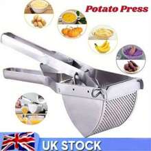 1 Pc Heavy Duty Steel Potato Ricer Puree Masher Juicer Vegetable Fruit Press Maker - Silver - View 5