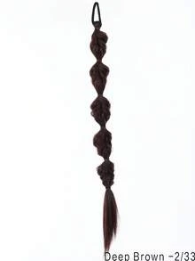 20英寸灯笼蓬松马尾辫，带假发的马尾辫，天然染色油炸面团扭辫灯笼辫，适合女性。 - 彩色 - 查看 16