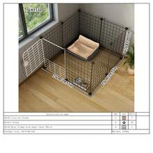 Assembled Pet Fence With Gate Lock, Indoor Small Dog/Cat Barrier, Home Use - Multicolor - View 16