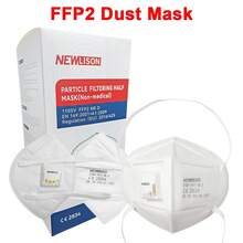 FFP2 防护口罩呼吸器 5层防护 防尘口罩 带呼吸阀 - A - 查看 2