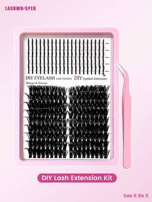 Velvet Fluffy Soft False Eyelashes, Reusable Eyelash Extension Set, Suitable For Beginners, Daily Wear, Party, Wedding, Date - Multicolor - View 13