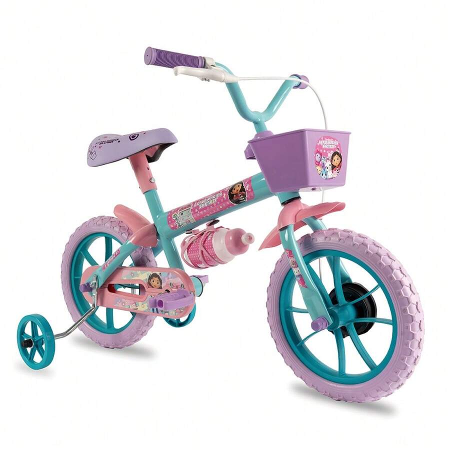 Bicicleta Infantil Aro 12 A Casa Mágica da Gabby Verden Bikes - Malva - Visão 1