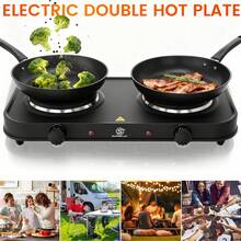 SUPERLEX 8-In-1Electric Stove, 2000W Induction Cooker Table, Portable Cooking Hot Plate, 5-Speed Temperature Control Portable Cooking Hot Plate, Heating Indicator Light, Overheating Protection. Suitable For All Cookers, Suitable For RV/Home/Camping/Apartment - UK Plug(220-240V) - View 10