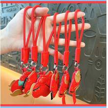 Leather Keychain, Car Key Ring, Premium-Featured Year Of The Horse Bag Charm - Multicolor - View 2