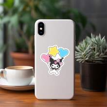 SANRIO 50 miếng dán graffiti Kuromi - Chống thấm nước, thích hợp dán lên bình nước, điện thoại và các vật trang trí sáng tạo khác | Miếng dán - 50 CÁI - Xem 6
