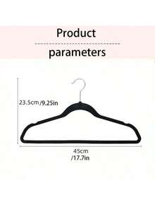 1pc Premium Velvet Hanger, Non-Slip Soft Felt Clothes Hanger, Sturdy Garment Hanger, Coat & Suit Hanger, Ideal Wardrobe Accessory - Multicolor - View 6
