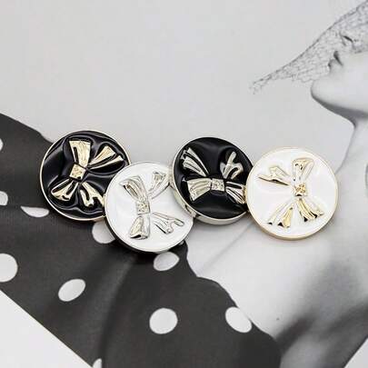 5/10 piezas de botones a presión redondos de metal, adecuados para abrigos, chaquetas, suéteres, camisas, ropa DIY, manualidades, suministros de arte, accesorios de costura