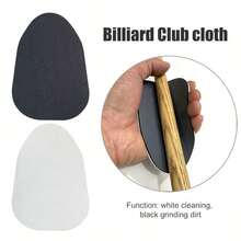 1pc Our Billiard Cue Polishing Pads Feature A Dual-Sided Design: The Black Side Is A Fine-Grit Abrasive Pad For Removing Dirt, Scuffs, And Old Finish From The Cue Shaft - Multicolor - View 11