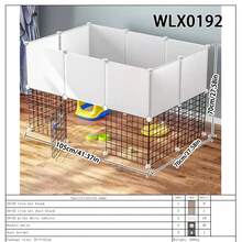 Cerca modular para mascotas DIY con puerta, jaula expandible para gatos, adecuada para gatitos, conejos, hurones, perros pequeños, cobayas para uso en interiores - Multicolor - Ver 23