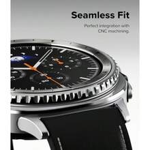 Ringke Galaxy Watch 8 Classic 46mm ケース [クラシックな時計デザイン] 傷防止高級ステンレスアクセサリーカバー インナーベゼルカバー 簡単取り付け ブラック- Inner Bezel Styling 46-IN-01 (ST) Black - 46-IN-01 (ST) シルバー - チェックする 5
