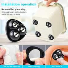360° Rotating Heavy Duty Mini Caster Wheels, No Drilling Installation, Quiet Operation, Stainless Steel Bearings, Suitable For Furniture, Cabinets, Storage Boxes, Office, Home, Studio - Black - View 10