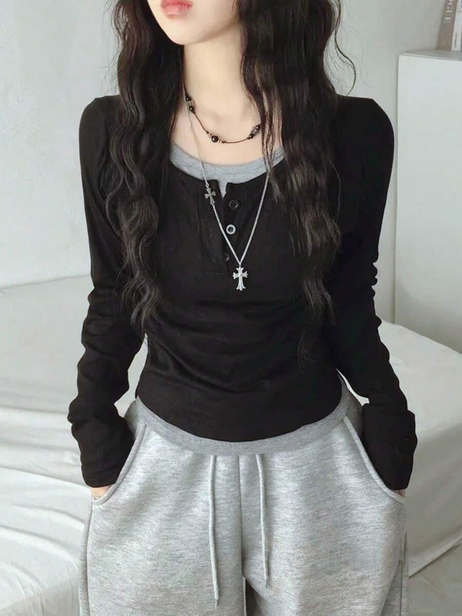 Women Tops - Black - View 1