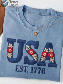 250th Anniversary T-Shirt - 2026 July 4th USA 250th Anniversary Celebration T-Shirt, 250th Anniversary Themed T-Shirt, Comfortable Casual Wear Suitable For All Seasons, A Great Gift For Friends And Family, Independence Day Celebration Apparel - 藍色 - 查看 6