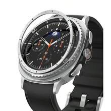 Ringke Galaxy Watch 8 Classic 46mm ケース [クラシックな時計デザイン] 傷防止高級ステンレスアクセサリーカバー インナーベゼルカバー 簡単取り付け ブラック- Inner Bezel Styling 46-IN-01 (ST) Black - 46-IN-01 (ST) シルバー - チェックする 1