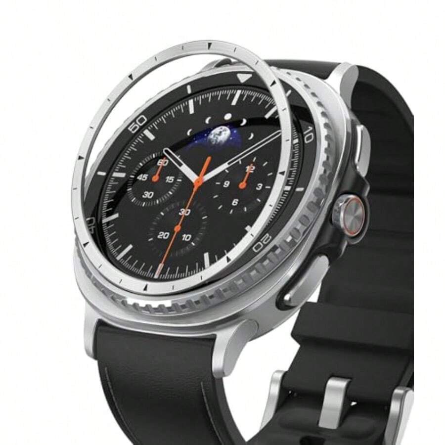 Ringke Galaxy Watch 8 Classic 46mm ケース [クラシックな時計デザイン] 傷防止高級ステンレスアクセサリーカバー インナーベゼルカバー 簡単取り付け ブラック- Inner Bezel Styling 46-IN-01 (ST) Black - 46-IN-01 (ST) シルバー - チェックする 1
