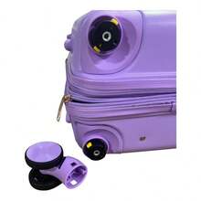 Maletas de 10 kilos o 20 pulgadas con ruedas giratorias y diseño elegante para viajes y vacaciones - Rosa Fucsia - Ver 5