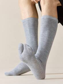 1/3 pares de calcetines de tobillo con dos dedos para hombres, calcetines de verano/primavera con división de dedos en negro, blanco, gris, suaves y cómodos como pezuñas de cerdo - Multicolor - Ver 10