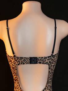 Sexy Lace Jumpsuit For Women - Coffee Brown - View 4