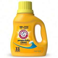 Arm & Hammer Clean Burst Liquid Laundry Detergent, 200 Fl Oz (200 Loads) - Concentrated HE Compatible Formula With Powerful Stain & Odor Elimination, Fresh Clean Burst Scent, Effective In Cold Water, High Efficiency Washer , Long Lasting Value Size For Family Laundry Needs, Deep Cleaning Action For Bright Clothes - 預設&33 加載 - 查看 2