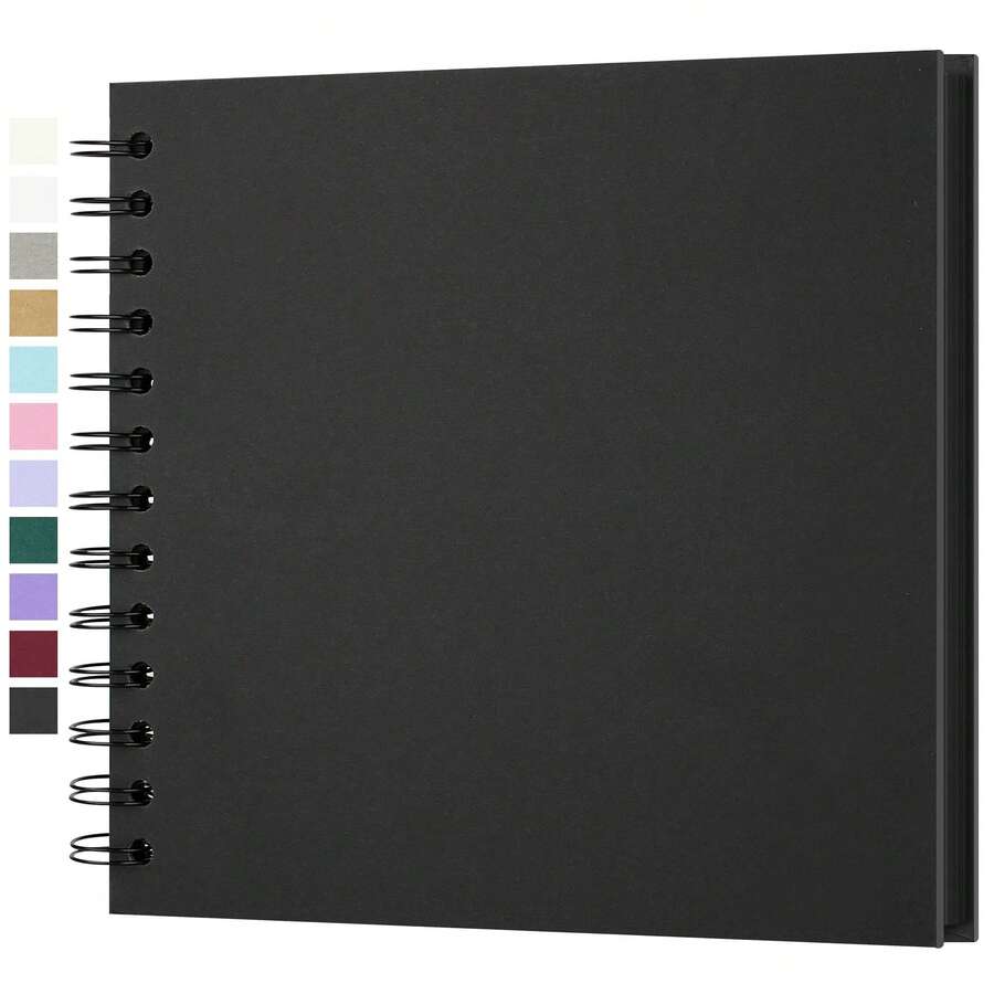 20 páginas/40 hojas Álbum de recortes DIY, 7*7 pulgadas, para familia, aniversario, boda, viaje - A - Ver 1