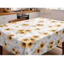 Toalha Térmica de Mesa Tema Girassol – Prática, Resistente e Decorativa para sua Cozinha - Amarelo - Visão 2
